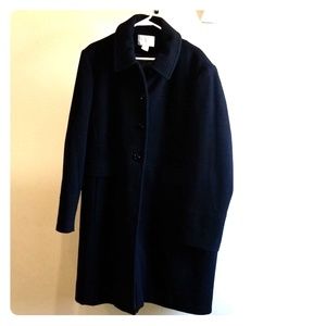 Long black dress coat